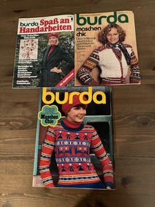 Burda Zeitschrift Stricken 3 Hefte 1974/1975 - Bild 1 von 4