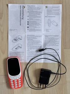 Nokia 3310 2G, Dual SIM, ohne Lock, funktionionsfähig, Farbdisplay, Rot, MP3… - Bild 1 von 4