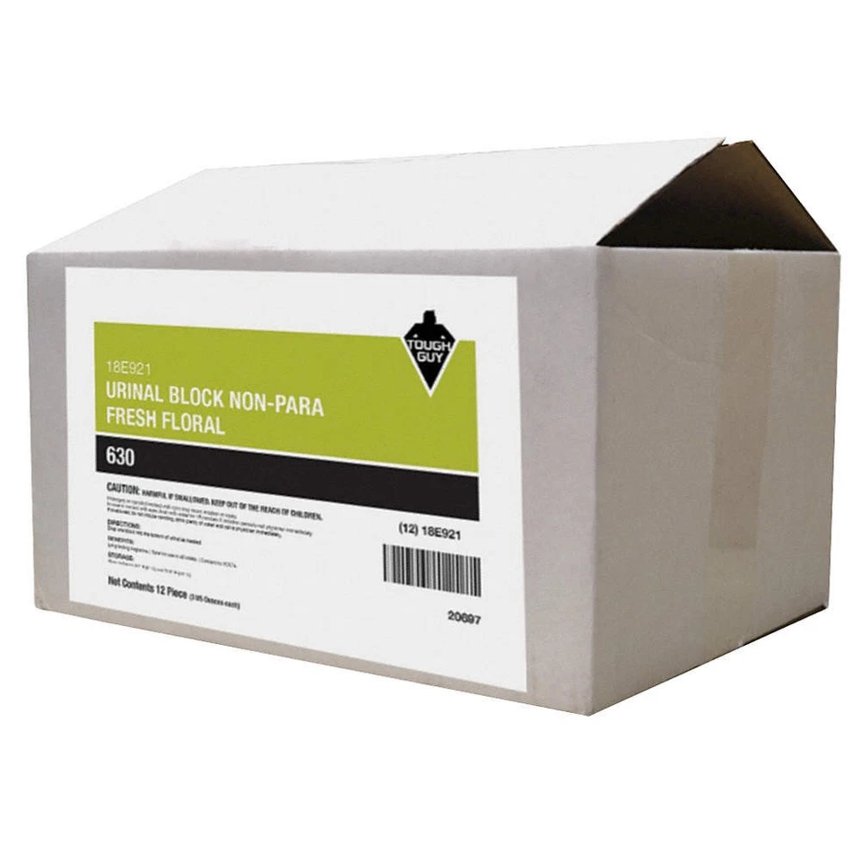 Pastel de urinario TOUGH GUY 18E921, blanco, 3 oz, floral fresco, PK12 18E921 Foto 1 de 1