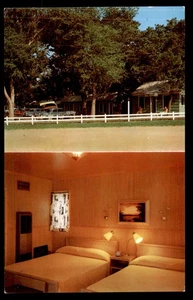 Postcard Brooks Beach Motel Okoboji, Iowa - Picture 1 of 2