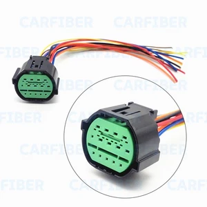 14-Way Full LED Headlight Pigtail Connector Harness Fits Genesis G70 2019-2021 - Picture 1 of 7