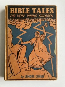 Vintage 1953 Bible Tales for Very Young Children by Lenore Cohen Hardcover Book - Imagen 1 de 16