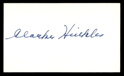 Clarke Hinkle Autographed Signed 3x5 Index Card Green Bay Packers - Image 1 of 2