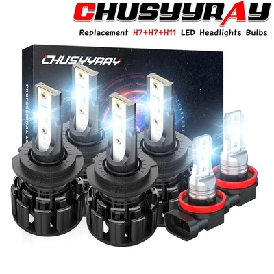 Faros antiniebla haz alto/bajo LED para Mercedes-Benz S430 2003-2006 6000 k Foto 1 de 4