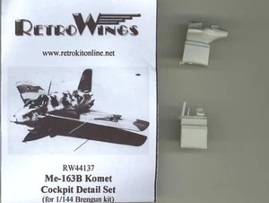 RetroKits Models 1/144 MESSERSCHMITT Me-163B COCKPIT KOMET DETAIL Resin Update - Picture 1 of 2