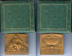 Médaille de table - Compagnie générale électricité Germaine Bacour d=70x63,5 mm - Picture 1 of 1