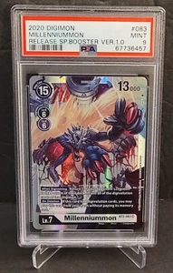 DIGIMON TCG BT2 - Versión de refuerzo especial de lanzamiento 1 MILLENNIUMMON #083 ~ PSA 9 - Imagen 1 de 2