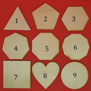 Wooden laser Ply Shape Coaster Plain Wood Craft blanks Embellishments Decoration - Picture 1 of 2