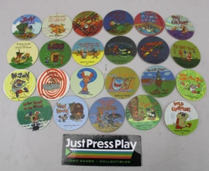 Lot of 23 Vintage Rare Ren & Stimpy Pogs Milk Caps Nickelodeon Pre-Owned - Picture 1 of 13