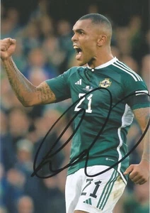 NORTHERN IRELAND & WIGAN: JOSH MAGENNIS SIGNED 6x4 ACTION PHOTO+COA - Picture 1 of 1