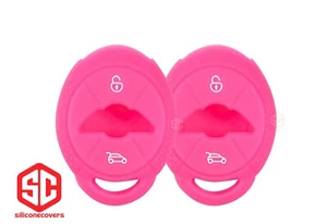 2x New KeyFob Remote Fobik Silicone Cover Fit / For Select Mini Vehicles.. - Picture 1 of 2