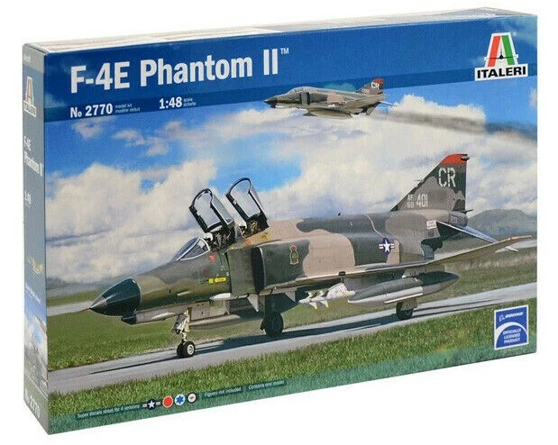 ITALERI 1:48 KIT IN PLASTICA - AEREO McDONNELL DOUGLAS F-4E PHANTOM II ART 2770 - Immagine 1 di 1
