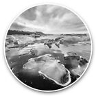 2 x Vinyl Stickers 10cm (bw) - Jokulsarlon Lagoon Iceberg Iceland  #43082