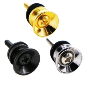 2X Electric Guitar Strap Button Pins Pegs For Acoustic Bass Ukulele Lock Pins - Picture 1 of 5