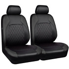 Front 2 Seat Covers Protectors PU Leather Waterproof Universal For Car Truck Van Currently $35.97 on eBay