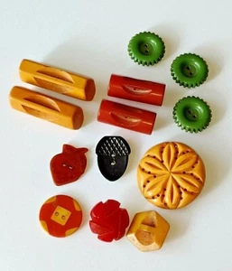 Vintage Lot of Rare Bakelite Sewing Buttons - Picture 1 of 12