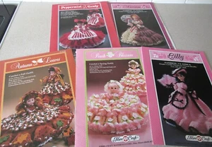 Fibre Craft Beautiful Lady 23" Doll Clothes Crochet Pattern Booklets x 5 - Picture 1 of 6