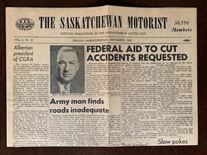 THE SASKATCHEWAN MOTORIST November Issue 1953 - Bild 1 von 8