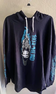 NEU mit Etikett Disney Villain Hades "Hot Head" Pull Over Hoodie Shirt XL dunkelblau - Bild 1 von 5