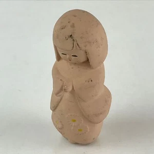 Japanese Kyo-Ningyo Unglazed Clay Doll Vtg Traditional Kimono Girl Geisha BD851 - Picture 1 of 9