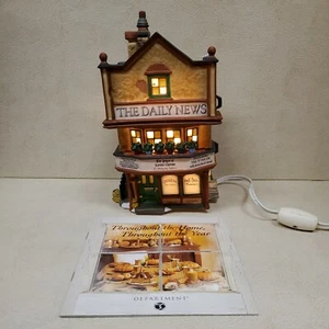 Dept 56 Dickens Village The Daily News Stand Building w/ Light Read Description - Picture 1 of 11
