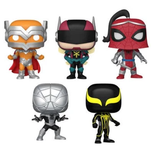 Year of The Spider Spider Man US Exclusive Pop 5 Pack Ages 3 Years and Up - Picture 1 of 1