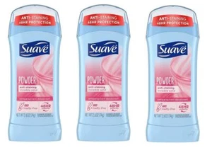 BL Suave Deodorant 2.6oz each 48Hr Powder Invisible Solid Three Pack - Picture 1 of 1
