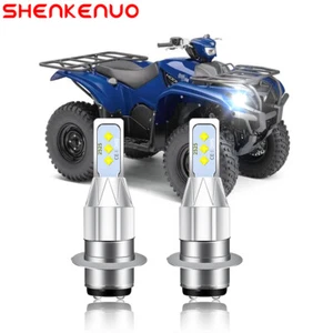 For Yamaha Kodiak 400 450 Rhino 660 700 2PC H6M 6000K 2525 Front LED Headlights - Bild 1 von 12