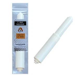 Toilet Paper Roller Holder 7 Inch White Plastic spring Loaded Replacement Sp - Picture 1 of 8