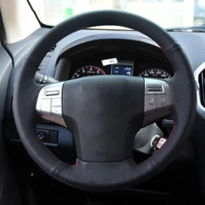 DIY Steering Wheel Cover Microfiber Leather for Isuzu D-Max MU-X Holden Colorado - Picture 1 of 6