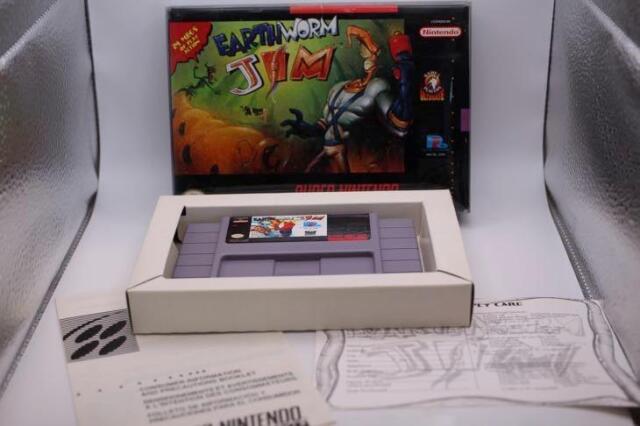 Preços baixos em Jogos de videogame Nintendo SNES earthworm Jim