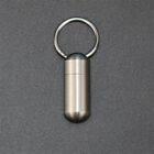 Pill Holder Portable Waterproof Metal Capsule Box Keychain Pill Case Storasn
