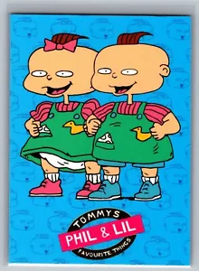 Phil & Lil 1997 Tempo Rugrats Tommy's Favorite Things TFT4 Trading Card /6000 - Picture 1 of 2
