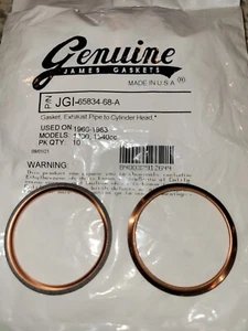 Set of 2 JGI-65834-68-A Exhaust Gaskets - Picture 1 of 1