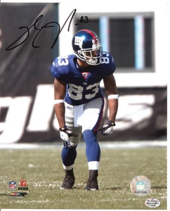 SINORICE MOSS Giants 8X10 Autographed  Photo with BDS COA #1328 - Picture 1 of 3