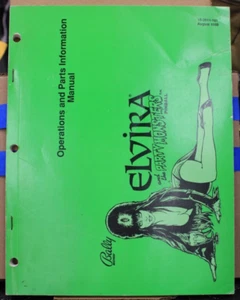 Elvira And the Party Monsters Pinball Operations and Parts Information Manual - Picture 1 of 3