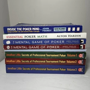 LOT of 8 NL Hold’em Poker Books Strategies Pros Beating Tournaments Cash Games - Bild 1 von 11