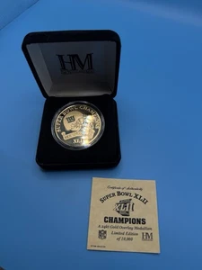 New York Giants 24K Gold-Plated Super Bowl Medallion - NFL Collectible Coin - Bild 1 von 10