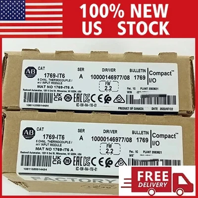 New Factory Sealed AB 1769-IT6 /A CompactLogix 6-CH Thermocouple/mV Input Module - Image 1 of 4