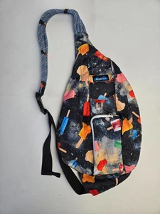 Kavu Rope Sling Bag Umhängetasche Rucksack Galaxy Space Pop Frozen Popsicles EUC - Bild 1 von 11
