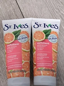2 Brand New St. Ives Pink Lemon & Mandarin Facial Scrub - 6oz Each. - Picture 1 of 1