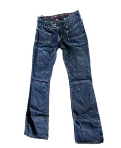 Y2K Von Dutch Kustom Made Originals Size 28 Bell Bottom Flared Women’s Jeans - Picture 1 of 15