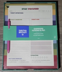 Tabitha Brown for Target Notepad Pen Daily Planner Journal Goals Organization - Picture 1 of 4