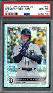 2022 Topps Chrome Logo Edition #115 Spencer Torkelson SP Rookie PSA 10 - Bild 1 von 2