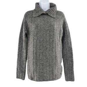 Revolve italienischer grauer Wollpullover Lita von Ciara - Bild 1 von 11