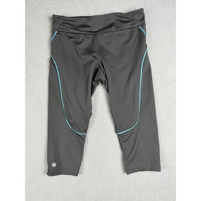 Leggings Athleta Mujer Medianos Negros Atléticos Yoga Jogger Pantalones Cortos Informales Foto 1 de 4