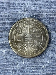 1974 DESERET INDUSTRY MORMON INTERNATIONAL TRADE UNIT 1 Feinunze .999 Feinsilber - Bild 1 von 2