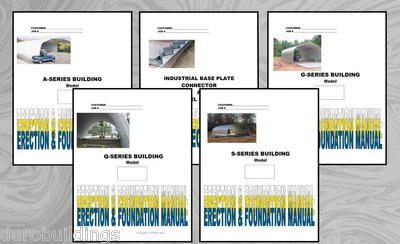 Duro Steel Arch CD Building Erection Manuals all 5 Models Evaluate Const. Costs - Image 1 of 4