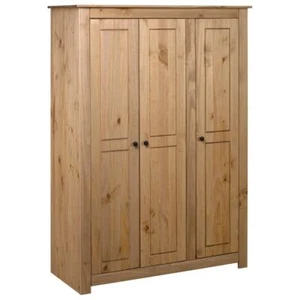 3-Door Wardrobe Wooden Clothes Storage Cabinet Closet Organizer Bedroom Furnture - Picture 1 of 11