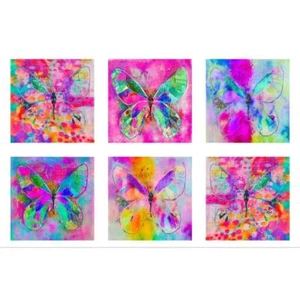 P&B Textiles ~ Butterfly Dreams Digital Panel ~ BUTD 4359 PA ~ 100% Cotton - Picture 1 of 1